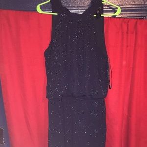 Pant leg Romper with Glitter